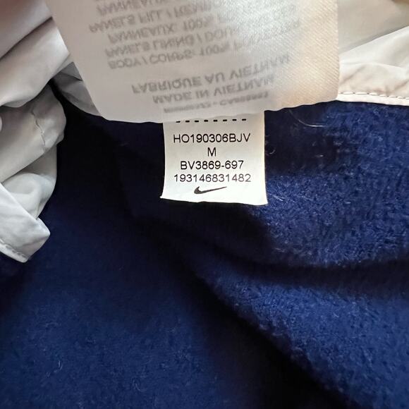 Nike Vest Womens Medium AeroLayer Blue Pink Colorblock Insulated Full Zip - Picture 6 of 8